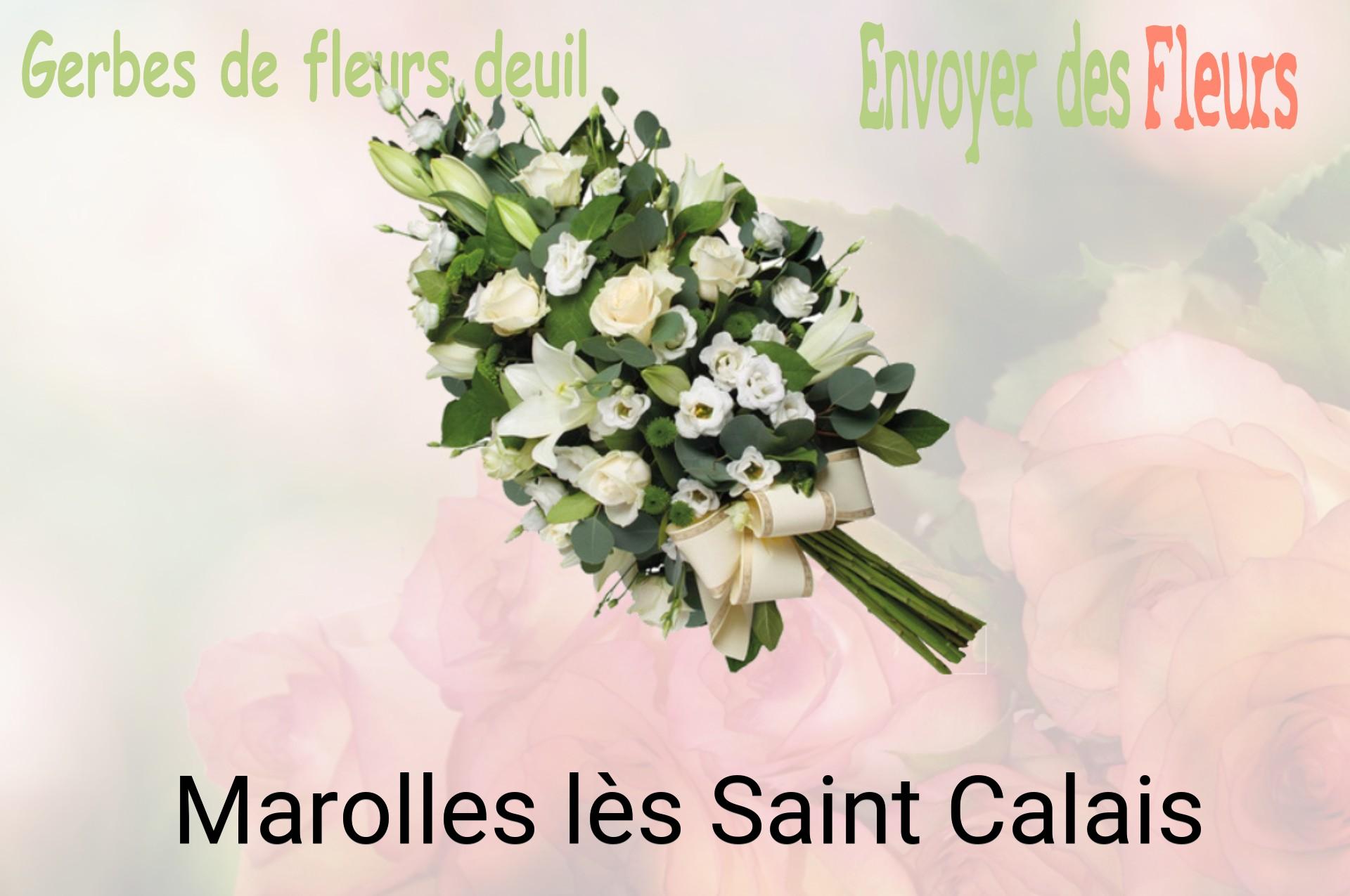 Gerbe de fleurs de deuil livrée à Marolles-lès-Saint-Calais
